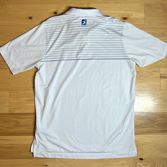FootJoy (FJ) Kapalua Blue White Golf Polo | Size XL - Picture 5 of 7